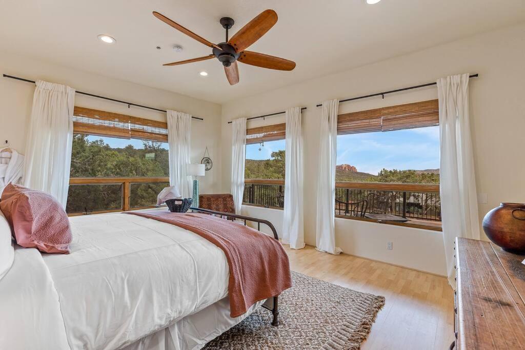 Close To Fresh Creek! Sleeps 12 ~ Amazing Views W/Serene Open Space ~ Hot Tub + Game Room ~ Trails Outside Sedona Eksteriør bilde